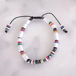 bracelet Boho VERKLARING KETTING Nieuwe Siliconen Disc Goldbach Rozemarijn переработанный диск Африканский виниловый бисер HEISHI браслет для женщин - Окраска металла: bracelet