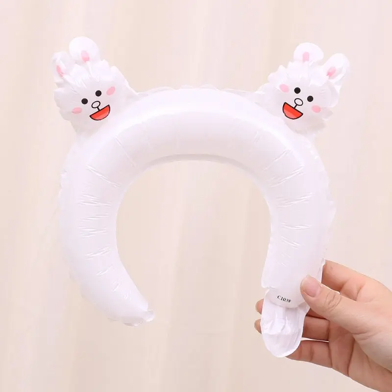 Bunny 10 шт. симпатичная мультяшная повязка на голову головной убор животного алюминиевый шар, для дня рождения вечерние реквизит персональные милые декоративные шары - Цвет: Bunny