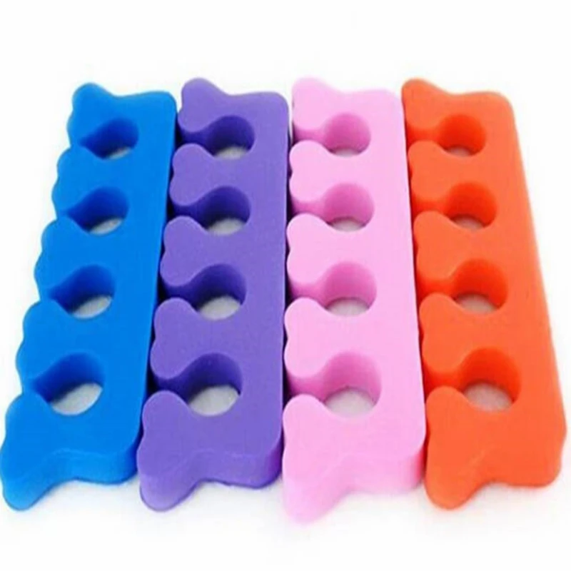 2pcs = 1pair Toe Separators Finger Foot Sponge Soft Gel UV Tools Salon Polish Manicure Pedicure Nail Art Tools F413 nail art tools toe separators toe spreader finger toe separator