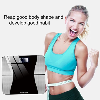 

Bone Mass Body Fat Scale USB Rechargeable Bluetooth Smart Digital BMI Bathroom,charging smartphone app, body composition monitor