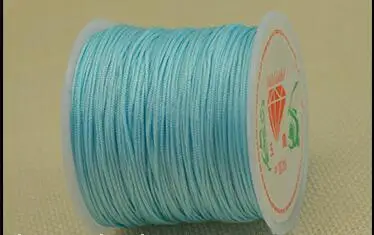 1Roll 0.8 1 1.5 mm Nylon Cord Thread Chinese Knot Macrame Cord Bracelet Braided String DIY Tassels Beading String Thread Jewelry 
