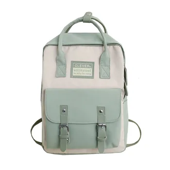 

Japanese school bag female casual large capacity Korean Ulzzang Harajuku alphabet cute fashion sweet ins Vintage backpack