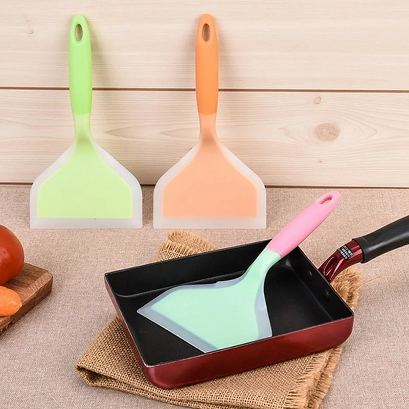 

1 PC Silicone Spatula Beef Meat Egg Kitchen Scraper Wide Pizza Shovel Non-stick Turners Home Cooking Utensils