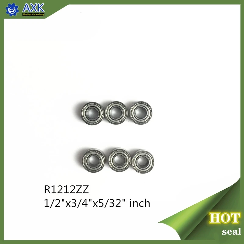 Подшипник R1212ZZ ABEC-1 (10 шт.) 1/2 &quotx3/4&quot x5/32 &quotдюймов R1212 ZZ Шариковые подшипники для