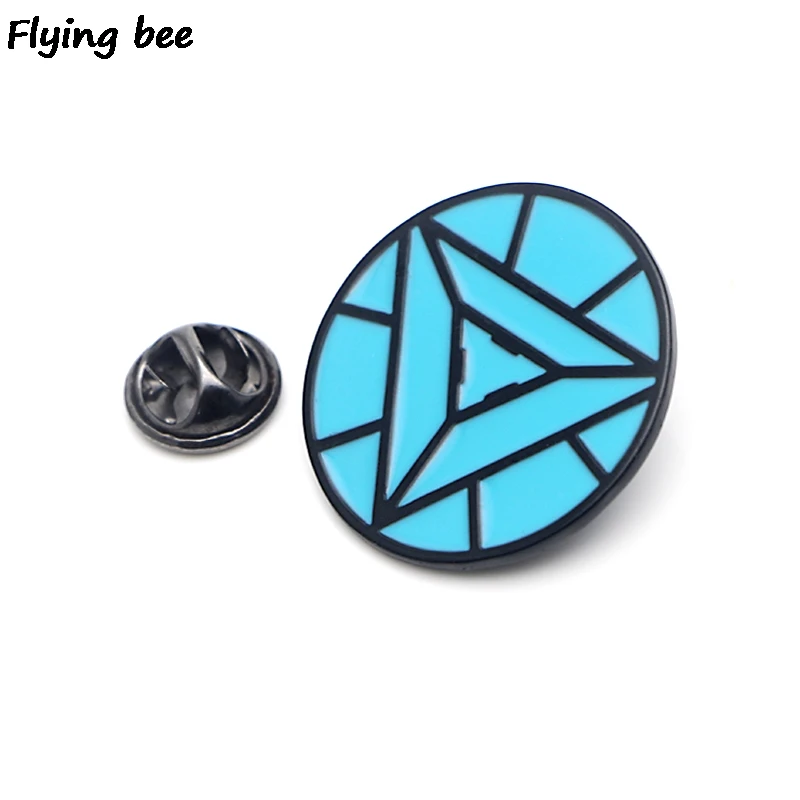 Flyingbee человек ядерный реактор брошь и булавка крутая эмалированная булавка Нагрудный значок булавка броши шляпа булавка куртка для женщин мужчин X0445