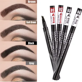 

New 1 PCS Natural Microblading Eyebrow Tattoo Pen 6-Color 4-Claw Fine Sketch Waterproof Liquid Eyebrow Pencil Cosmetics