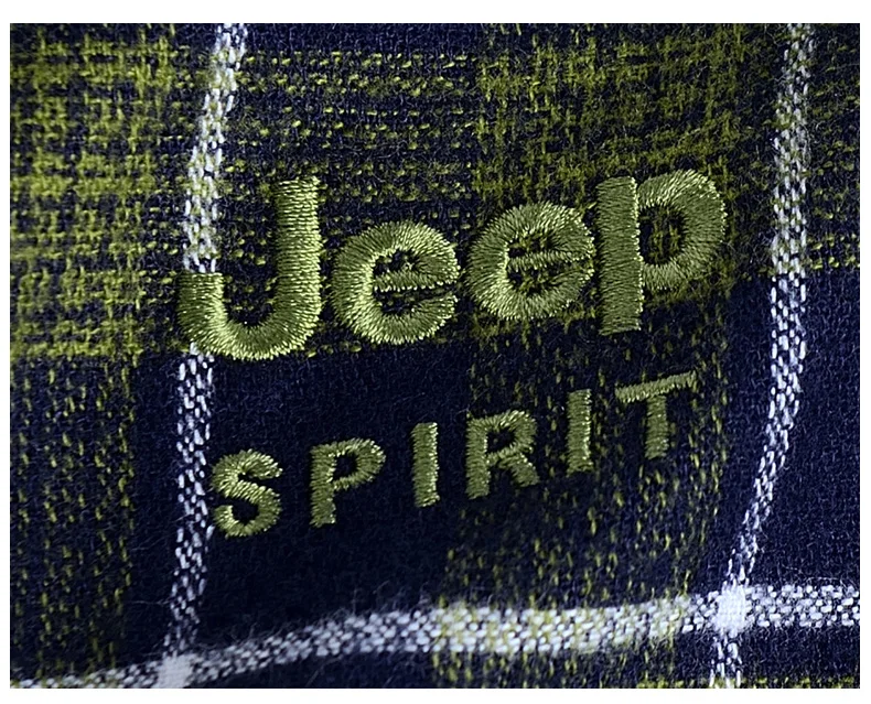 JEEP SPIRIT известный бренд мужские рубашки с длинным рукавом мужская клетчатая рубашка плюс размер M-4XL повседневные хлопковые мужские рубашки