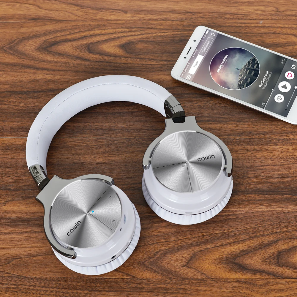 Новые беспроводные Bluetooth Hi-Fi стерео басовые наушники ANC с шумоподавлением компьютерные игровые наушники для путешествий уличная белая гарнитура