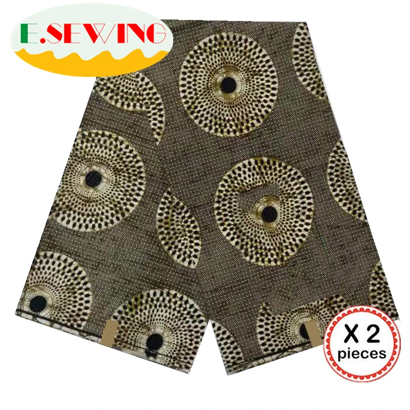 Настоящий голландский настоящий воск ткань Анкара африканская ткань 12 ярдов Хлопок Воск Принт Гана Нигерия для африканских платьев пэчворк 09