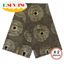 Настоящий голландский настоящий воск ткань Анкара африканская ткань 12 ярдов Хлопок Воск Принт Гана Нигерия для африканских платьев пэчворк 09