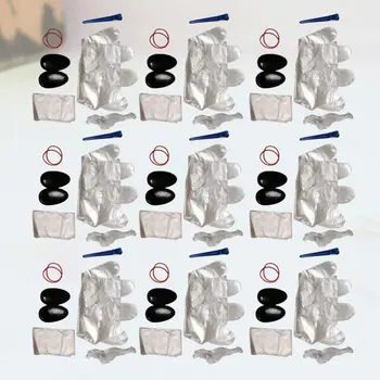 

50 Sets Complete Hair Coloring Kit Disposable DIY Dyeing Tool Kit Portable Hair Tinting Tool for Home Shop