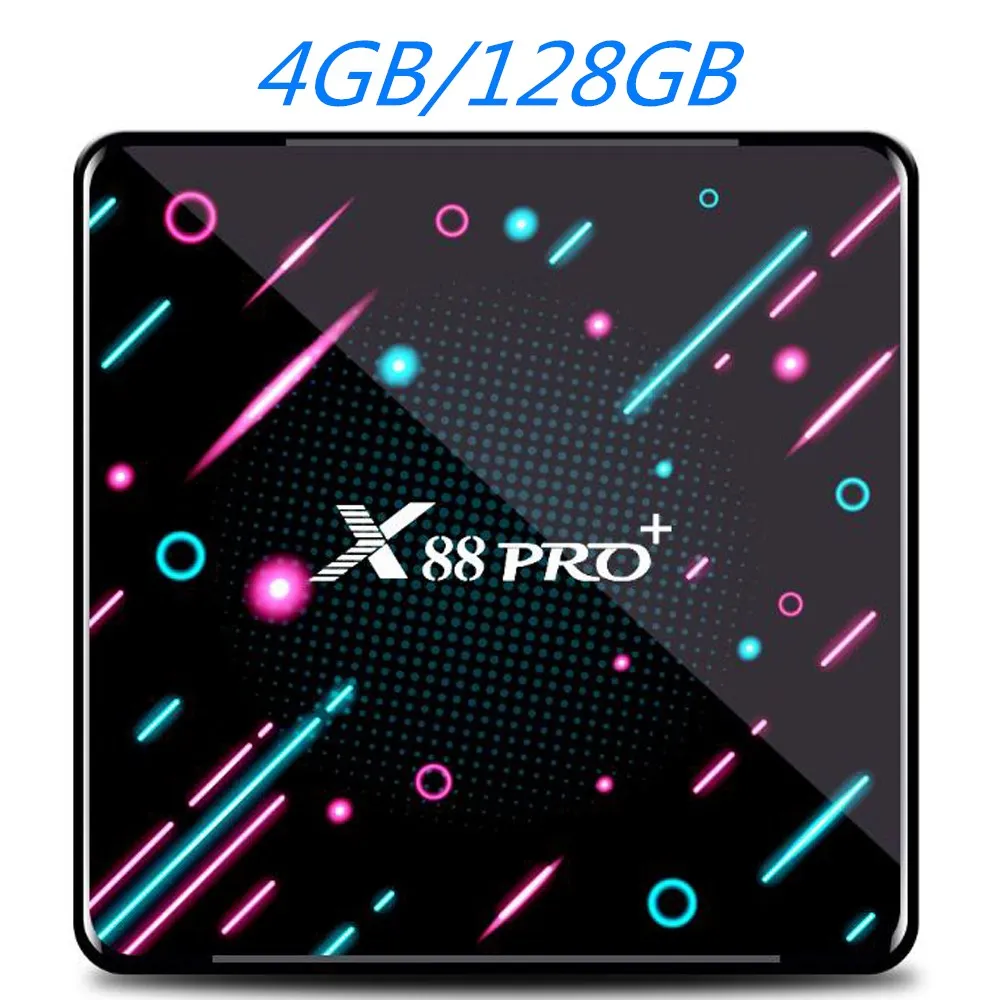 10 шт./лот X88 PRO Plus Android 9,0 Смарт ТВ приставка 4K ТВ приставка RK3368 PRO Восьмиядерный 4 Гб ОЗУ 128 Гб 64 Гб ПЗУ 5G Wifi H.265 X88PRO - Цвет: X88 Pro Plus 4G 128G