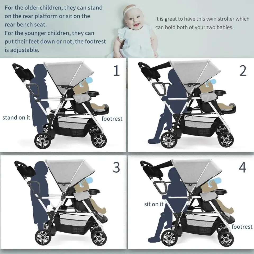 twin carriage stroller
