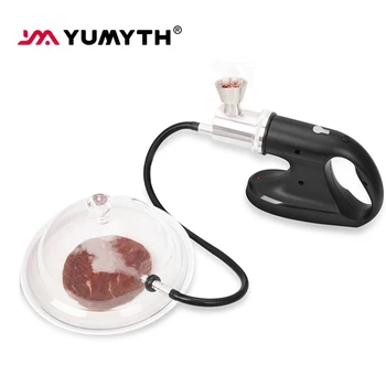 

YUMYTH Smoking Gun + Dome Cover HandHeld Smoke Infuser with Vacuum Sous Vide Smoking Function for Food Cocktail Smoked T269