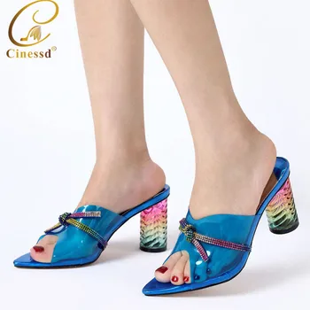 

Ladies Slippers Fashionable 2020 Slipper Casual Shoes Women Sandals Elegant Nigerian Women Pumps Shoe for Party High Quality