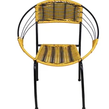 Стул из ротанга ручной работы, домашний стул для взрослых, открытая спинка для отдыха, балкон, журнальный столик, столы и стулья от 180