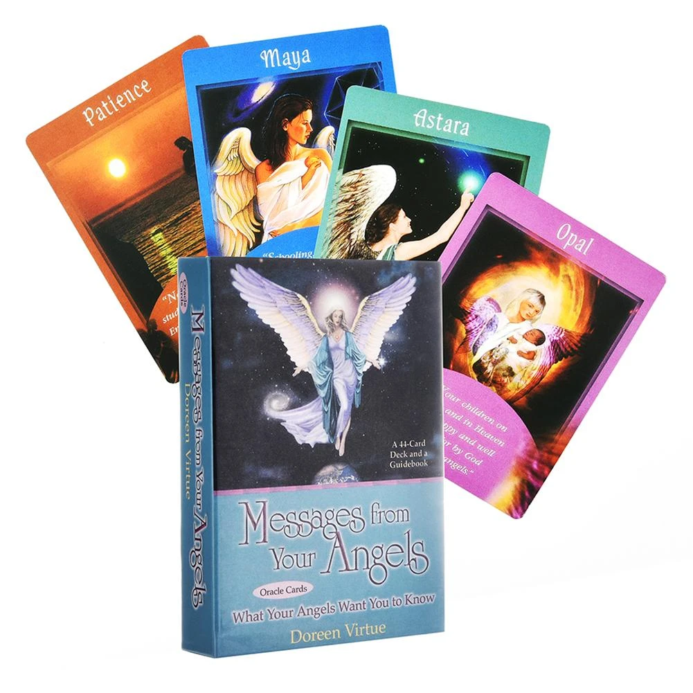44 Pieces Cartes Tarot Messages De Vos Anges Ce Que Vos Anges Cartes Oracle Jeux De Plateau Pour Partie Jeu De Cartes Aliexpress