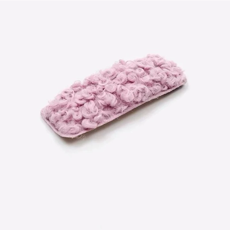 Style F- Pink Purple Зимний стиль, шикарные корейские аксессуары для волос для девушек, женские плюшевые эластичные резинки для волос, разноцветные мягкие резинки для волос, резинки для волос - Цвет: Style F- Pink Purple