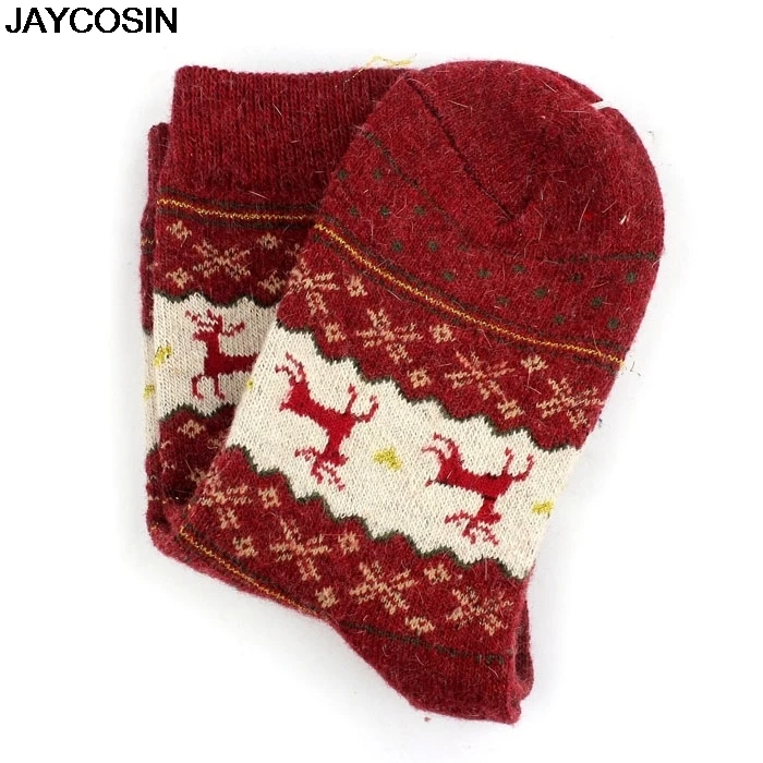 JAYCOSIN горячая Распродажа, женские носки, Женский рождественский подарок, зимние милые шерстяные носки, женские сумасшедшие носки, женские теплые носки с животными, 9909