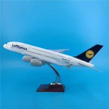 

45cm Lufthansa 1:160 Airbus A380 Aircraft Model German Lufthansa A380 Airways Diecast Model Airplane Aviation Gift Collection