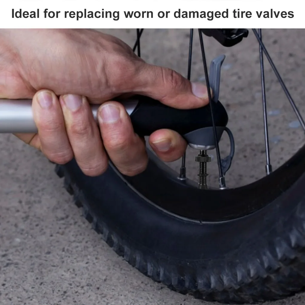 Bicycle Tire Valves 2Pcs Alloy Core Tubeless 48/54/58/60mm for Mountain Road Bike bicycle tubeless valve,bicycle valve,bicycle air valve,bicycle valve core,tire valve core,bicycle air nozzle