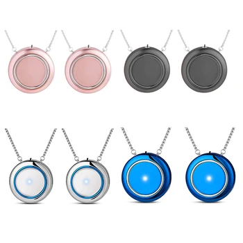 

2 Pack Mini Portable Wearable Air Purifier USB Air Cleaner Personal Negative Ion Generator Air Freshener