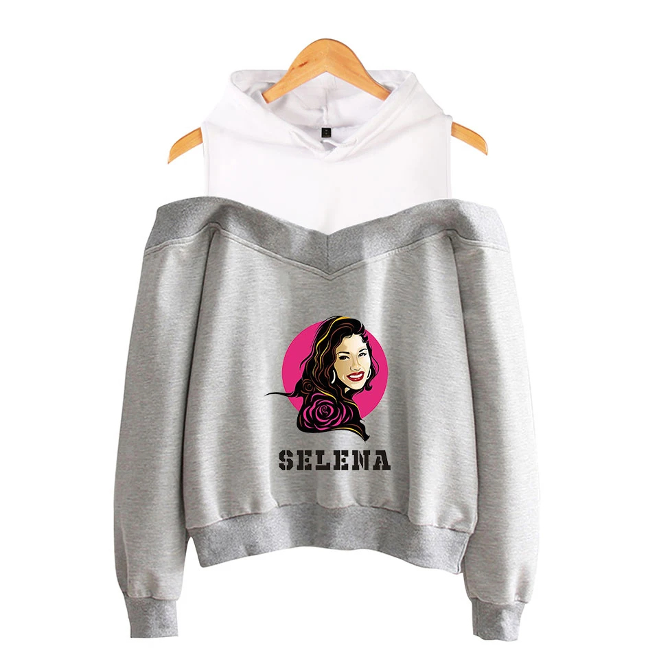 Красивая мода Selena quintanilla без бретелек толстовки для женщин известный бренд Harajuku Kpop Selena quintanilla толстовки