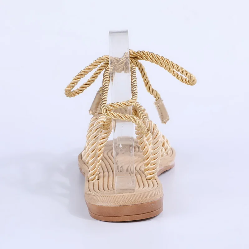 Litthing Summer Sandals For Women Hemp Rope Shoes Woman Rome Casuals Hemp Rope Sandals Zapatos De Mujer Rome Sandals