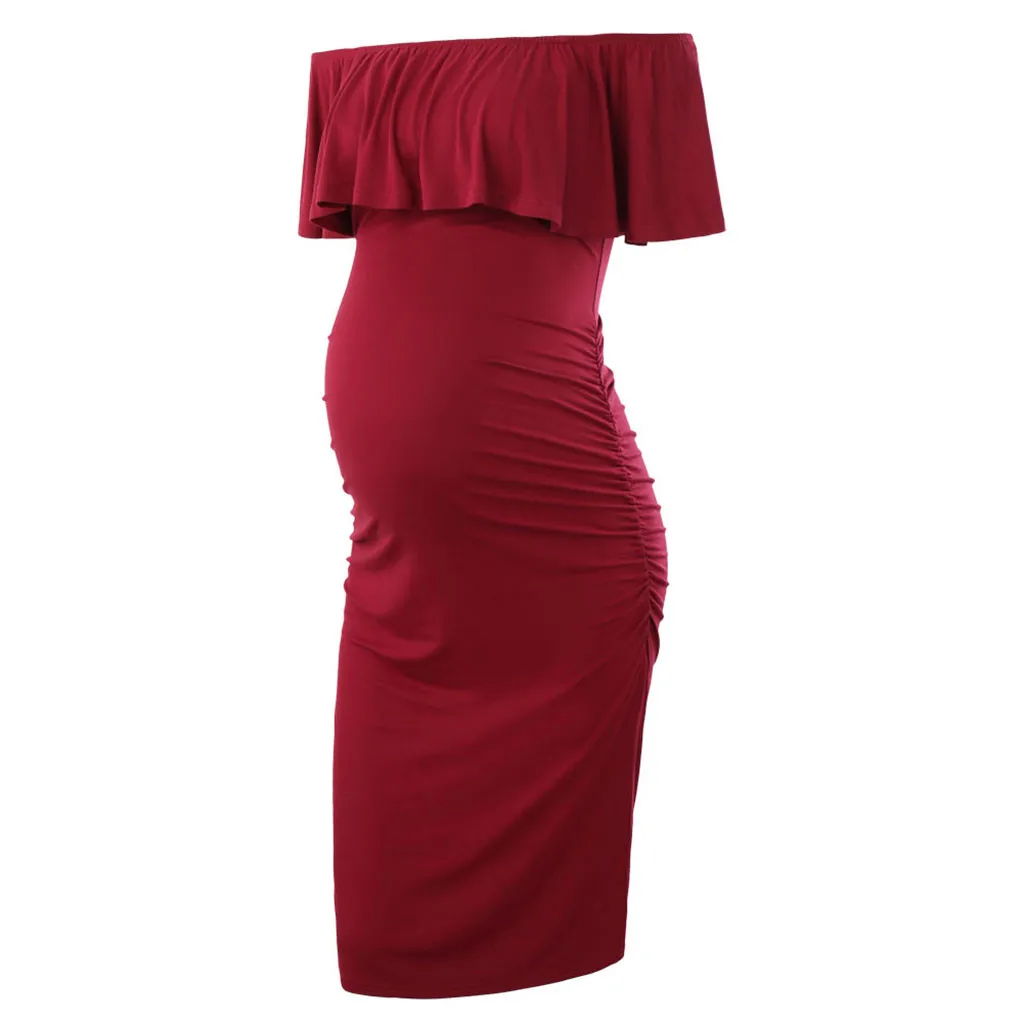 Vetement femme женская одежда вечернее платье для беременных ropa de платья mujer платье мини с оборками для беременных
