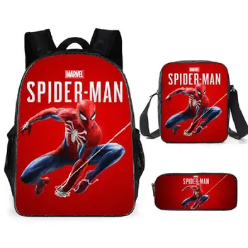 

spider-man 3D Teenagers Student bag Child Travel Backpack High-capacity Cartoon backpack Boy Girl Schoolbag