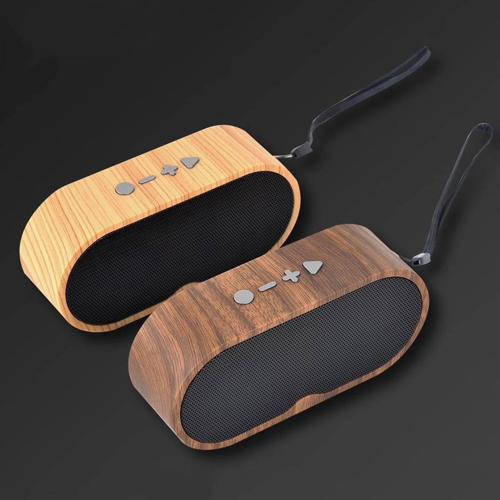 Mini Audio Player with Mic Stereo Bass Bluetooth 5.0 Speaker Mini Wireless Amplifier Handsfree AUX USB FM Subwoofer Waterproof