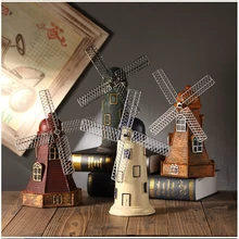Strongwell нордическая Ретро модель ветряной мельницы миниатюрные Голландская мельница подарок ремесла украшения дома гостиной настольные украшения