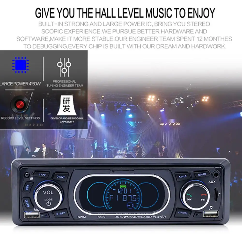 TWISTER. CK стерео аудио пульт дистанционного управления mp3-плеер 1 Din AUX/TF/USB FM Bluetooth Автомагнитола Автомобильный Bluetooth MP3-плеер
