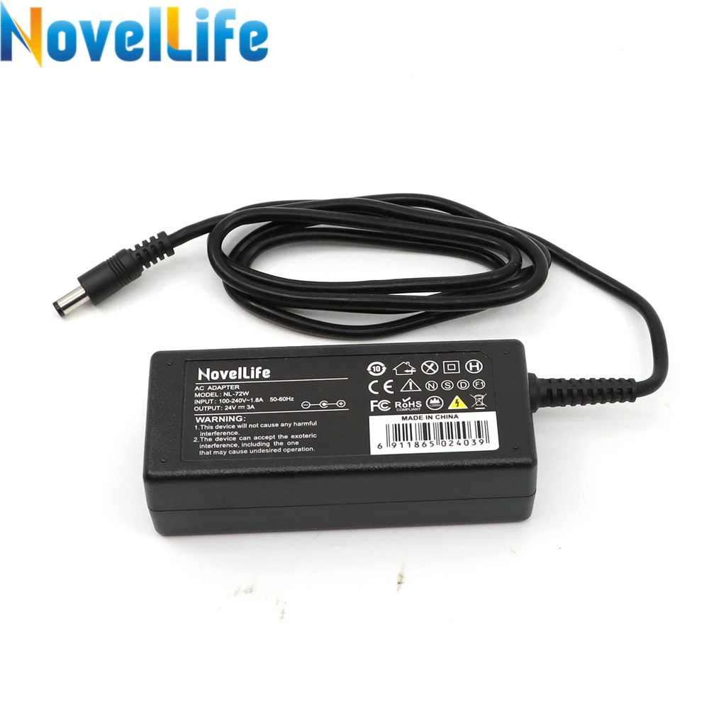 NovelLife 24V 3A 전원 공급 장치 어댑터 TS100 SH72 TS101 Pine64 미니 전기 납땜 인두 AC 100-240V DC5.5*2.5 전원 잭