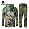 SPATA New BASS Fishing t Shirts Anti-UV Sun Protection Long Sleeve Men Breathable Camouflage Fishing Sets Shirt Clothing Clothes ► Photo 2/6