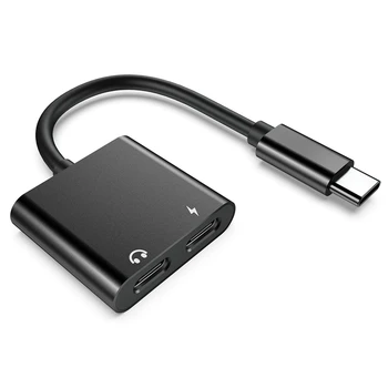 

USB Type C Adapter o Listening Happy Call Fast and Safe Charging 2 in 1 Adapter