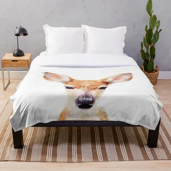 

Little Deer Blanket Wool Flannel Plush Blanket Bedspread For office Sherpa Blanket Couch Quilt Cover Travel