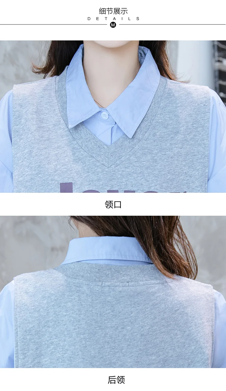 T shirt+ Dress Maternity Clothes Loose Stylish Long Sleeves Dress for Pregnant Women Pregnancy Clothes 2051~50~8979
