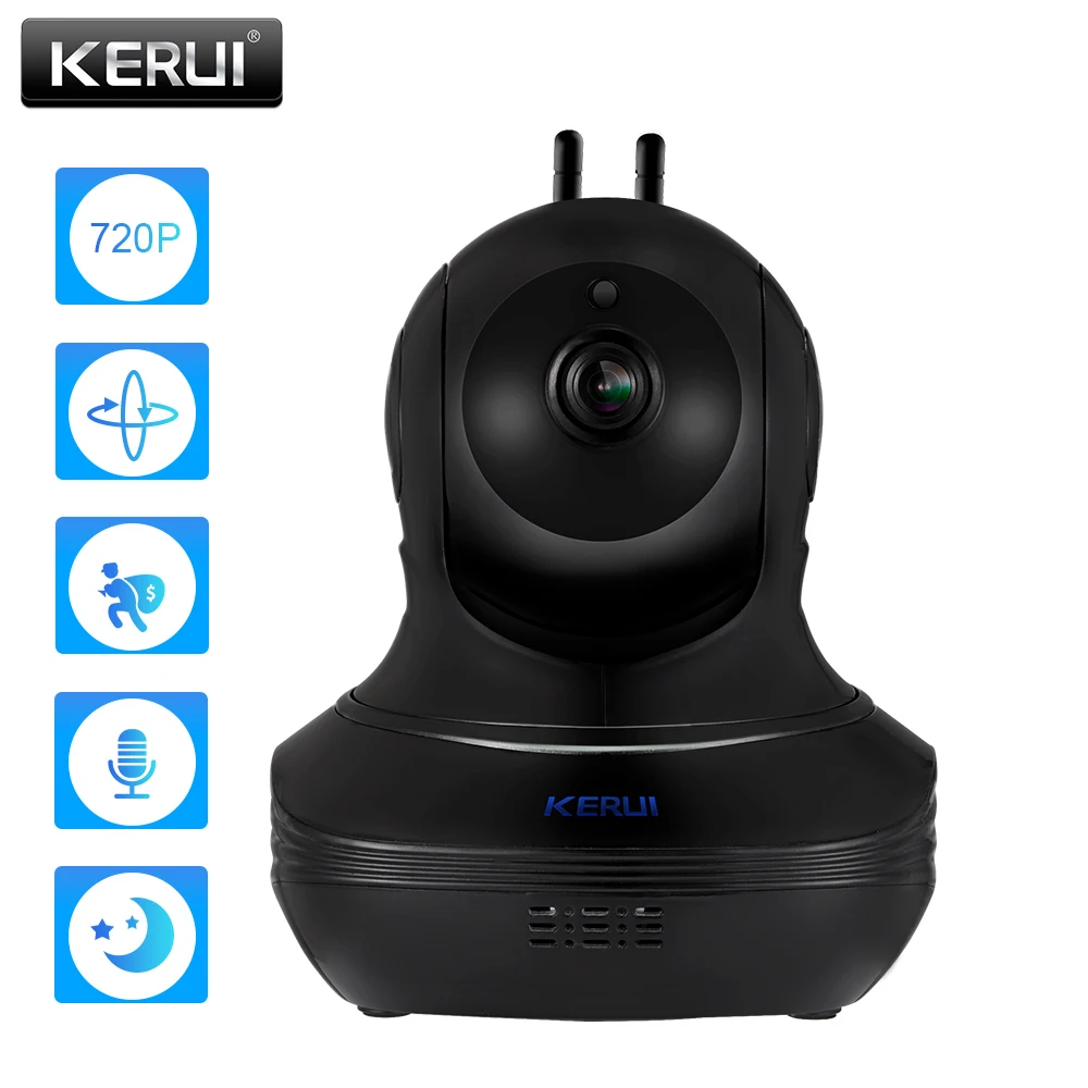 KERUI 720P Camera IP Camera WIFI HD 2.0MP CCTV Video Surveillance P2P Security New WiFi Baby Monitor Wireless Camera IR