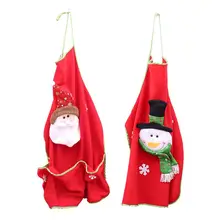Новинка; рождественские украшения в стиле унисекс; костюм Санта-Клауса; фартук-снеговик; аксессуары для укладки волос