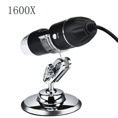 1600X 1600X 1000X 800X HD электронный цифровой микроскоп Ручной Лупа USB для WIN XP/7/MAC/VISTA - Цвет: 1600X