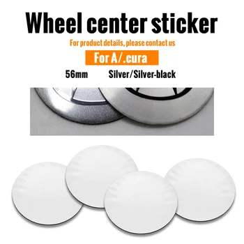 

Car 4Pcs 56mm Wheel Center Hub Caps Cover Rim Sticker Badge For Acura MDX ILX RDX TLX decoration Auto Accessories Decals