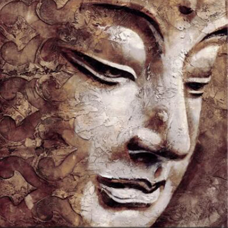 100% Full 5D Diy Daimond Painting &quot Buddha&quot 3D Diamond Round Rhinestones Diamant Embroidery Religious Icon | Дом и сад