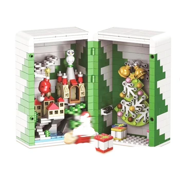 

Winner New 5037 452pcs Winter Christmas Gift Box Santa Claus Building Blocks Toys For Children