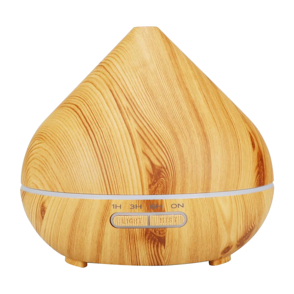 500ml Wood Grain Aromatherapy Essential Oil Aroma Diffuser Air Purifier -C