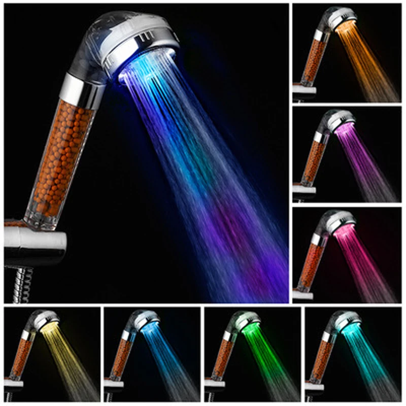 

Shower LED Anion Shower 7-color Self-changing Anion Shower ABS The Outlet Is Not Easy To Block And Easy To Clean Shower A102