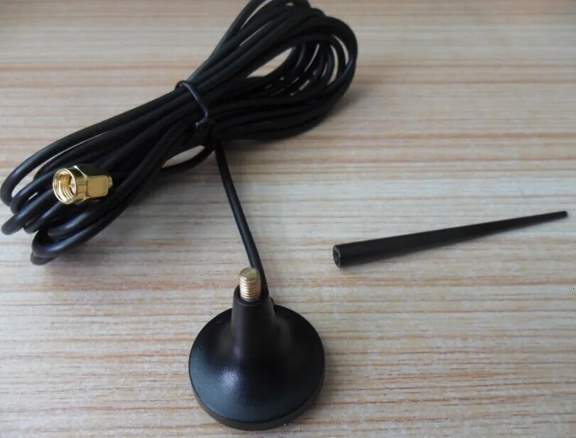 Gsm/3g/2,4g антенна Sma в пределах улитки в пределах иглы 3 метра Rg174 медный провод маленькая присоска антенна Sma общая головка