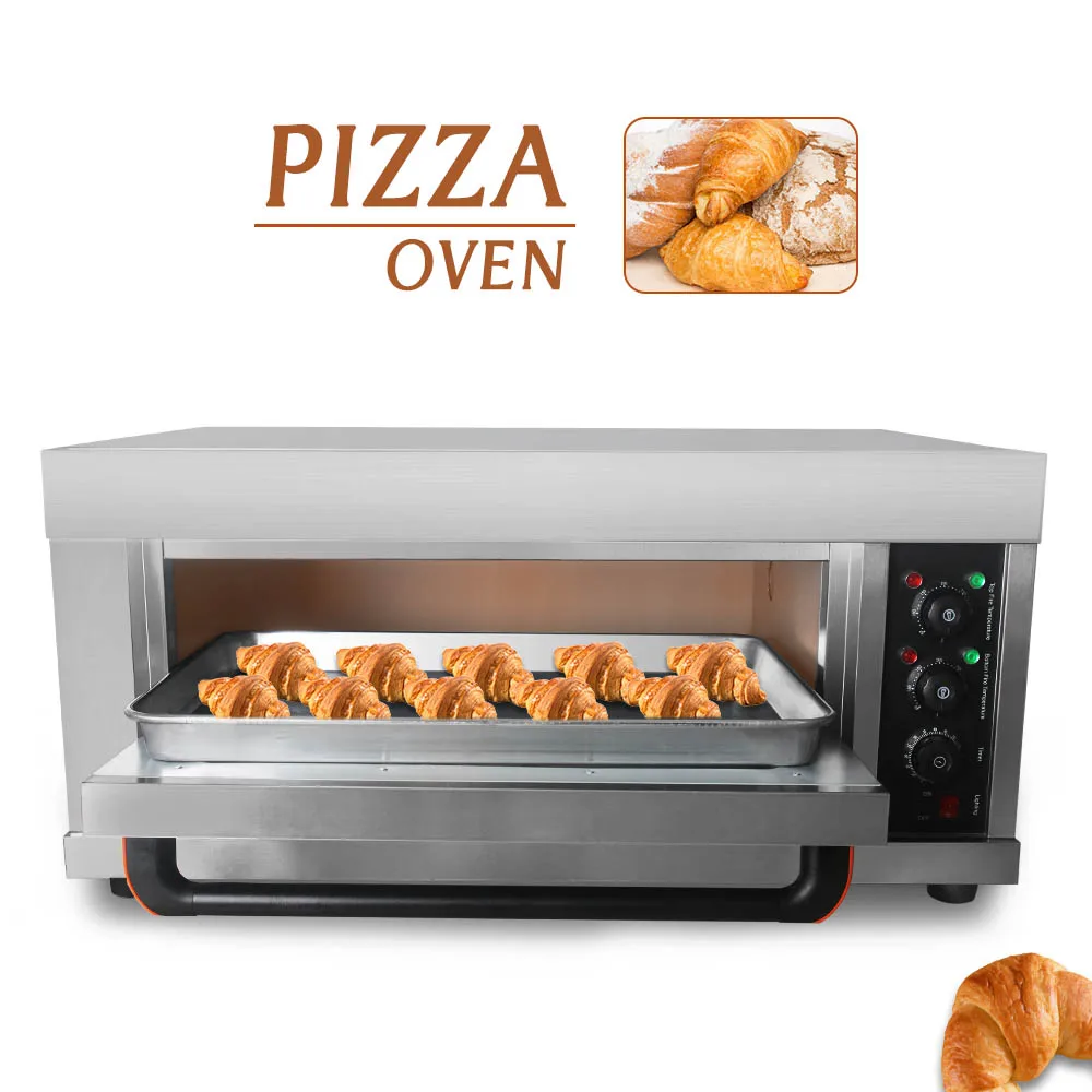 ITOP Electric Oven Cake Pizza Roasted Chicken Stainless Steel Kitchen Baking Machine Single Roasted Oven With Pizza Pan