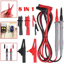 

1000V 20A Multimeter Alligator Clip Crocodile Clamp Cable Professional Test Probe Lead Measuring Instruments Electrician Tool