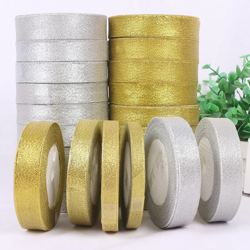 Golden Onion Silver Onion Ribbon Flowers Decoration Ribbon Gift Box Packaging Materials Baking Candy Box Cake